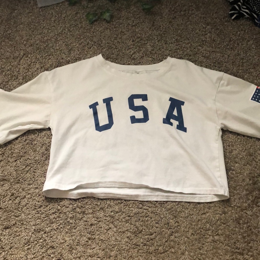 USA crop top